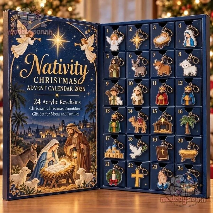 Nativity Christmas Advent Calendar 2026 24 Acrylic Keychains Christian Christmas Countdown Gift Set for Moms and Families 10 Nativity Christmas Advent Calendar 2026 24 Acrylic Keychains Christian Christmas Countdown Gift Set for Moms and Families
