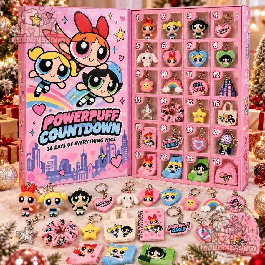 Powerpuff Girls Advent Calendar 2026 Powerpuff Countdown 24-Day Christmas Gift Set for Fans