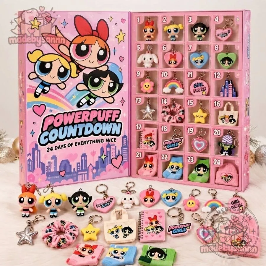 Powerpuff Girls Advent Calendar 2026 Powerpuff Countdown 24-Day Christmas Gift Set for Fans 10 Powerpuff Girls Advent Calendar 2026 Powerpuff Countdown 24-Day Christmas Gift Set for Fans
