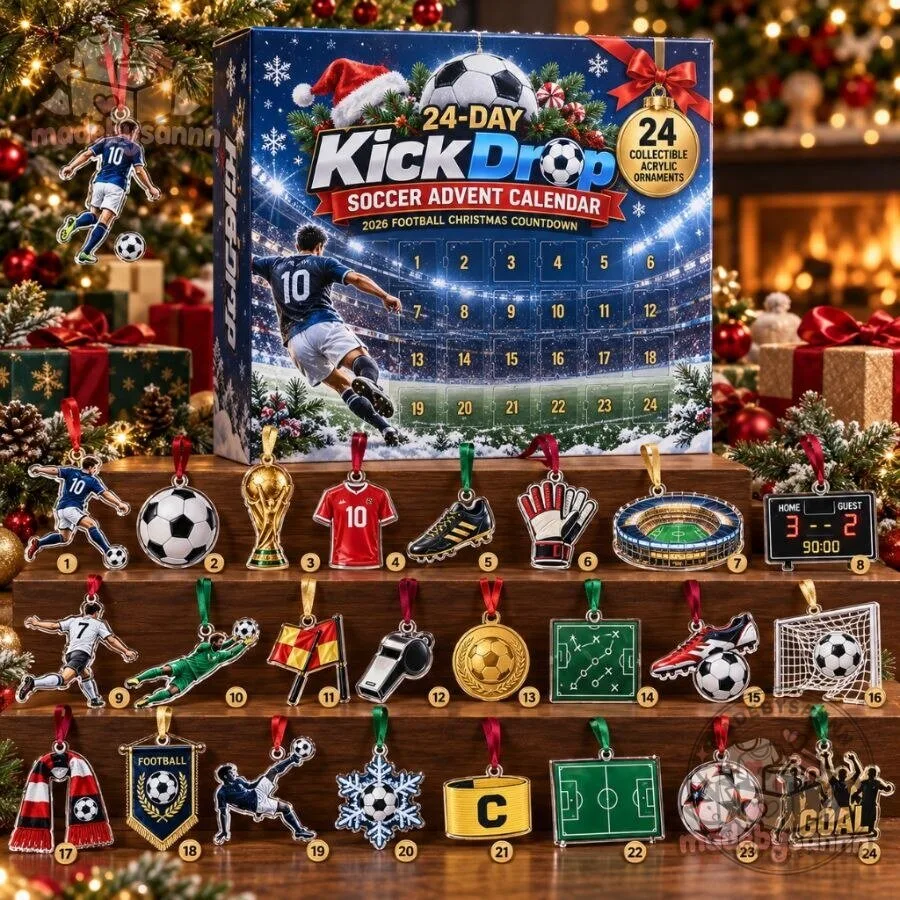 24-Day KickDrop Soccer Advent Calendar 2026 Football Christmas Countdown